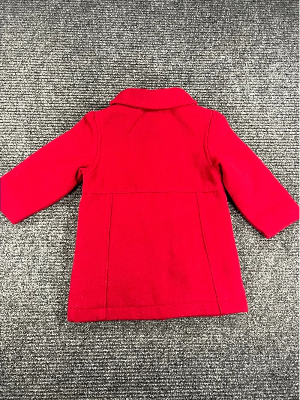 Gymboree Baby Girls Red Holiday Dress Coat with Satin Lining Size 18-24 Months